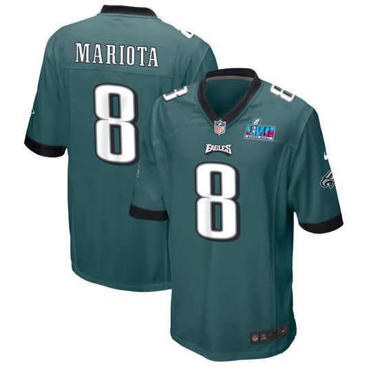 Marcus Mariota Philadelphia Eagles Nike Super Bowl LVII Game Jersey - Midnight Green