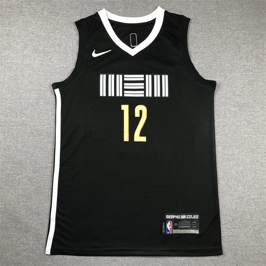 Herren Memphis Grizzlies Ja Morant #12 Schwarz 2023/24 Swingman-Trikot – City Edition