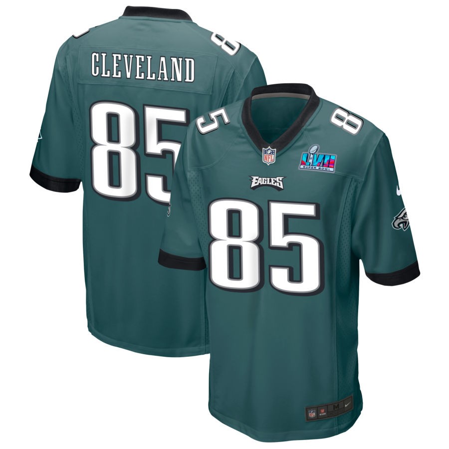 Tyrie Cleveland Philadelphia Eagles Nike Super Bowl LVII Game Jersey - Midnight Green