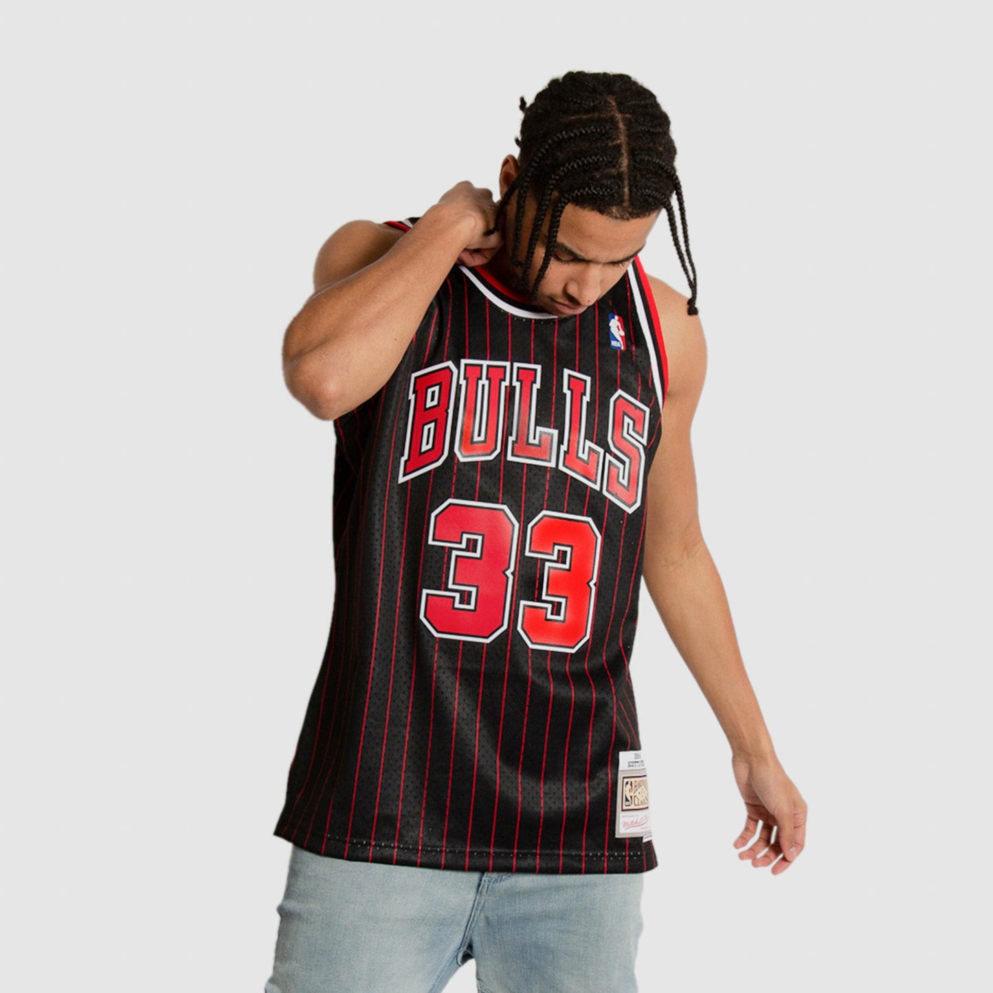 Scottie Pippen Chicago Bulls Throwback Pinstripe NBA Swingman Jersey