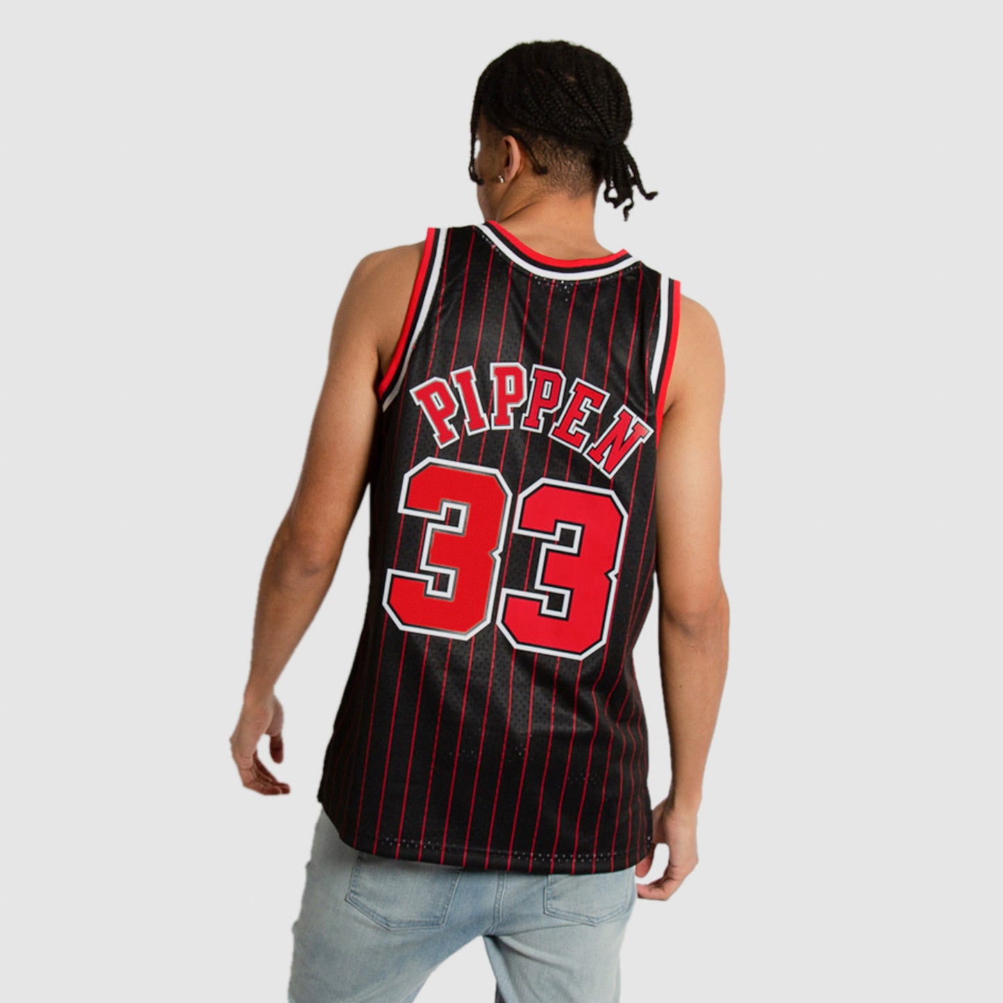 Scottie Pippen Chicago Bulls Throwback Pinstripe NBA Swingman Jersey