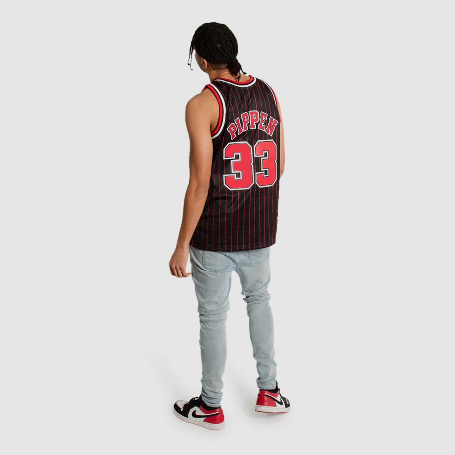 Scottie Pippen Chicago Bulls Throwback Pinstripe NBA Swingman Jersey