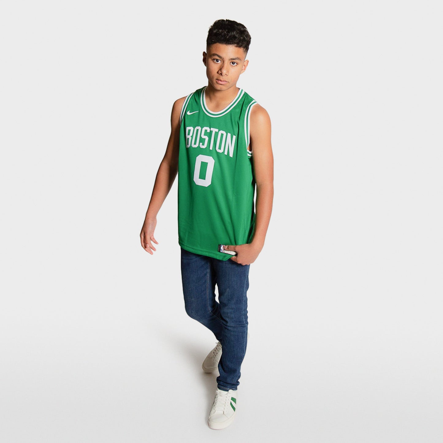 Jayson Tatum Boston Celtics 2023 Icon Edition Jugend NBA Swingman Trikot 