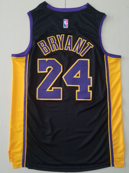 Schwarzes Swingman-Trikot der Los Angeles Lakers Kobe Bryant #24 NBA für Herren