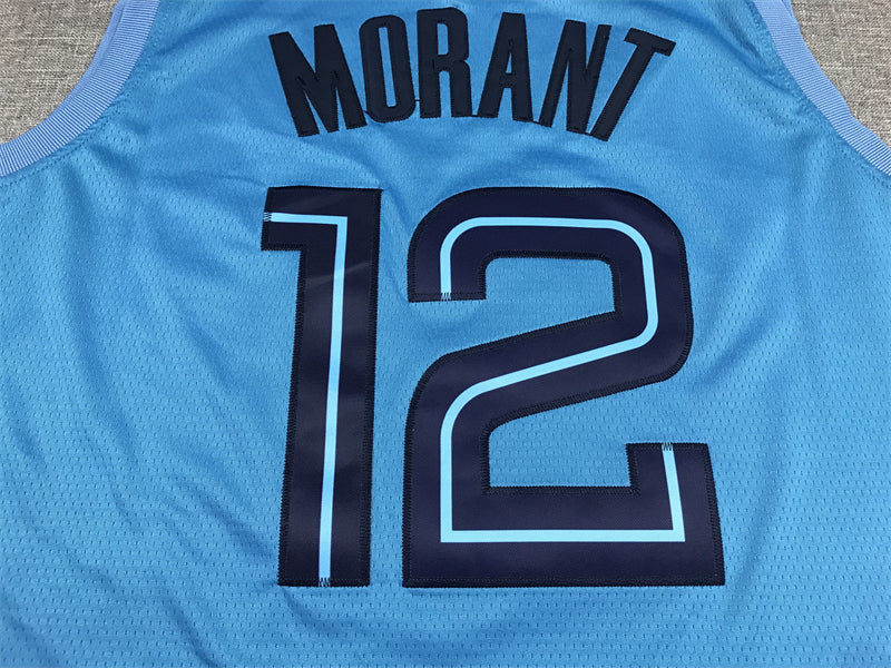 Men's Memphis Grizzlies Ja Morant #12 Blue Swingman Team Jersey