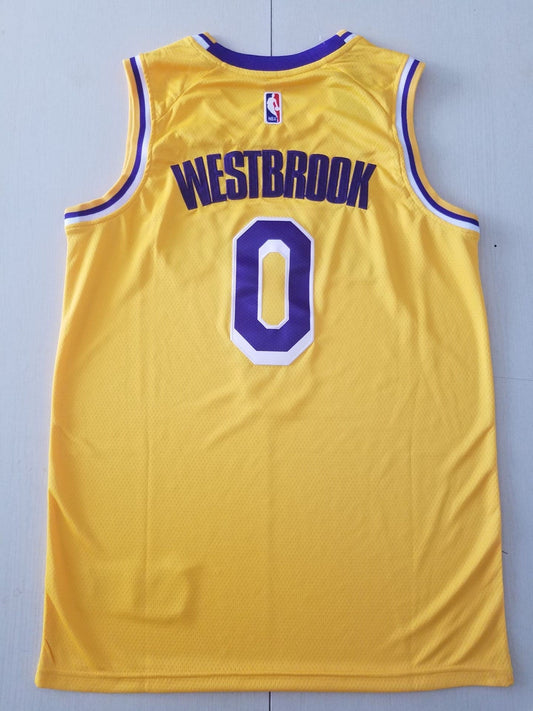 Men's Los Angeles Lakers Russell Westbrook Gold 2020/21 Fast Break Player Jersey