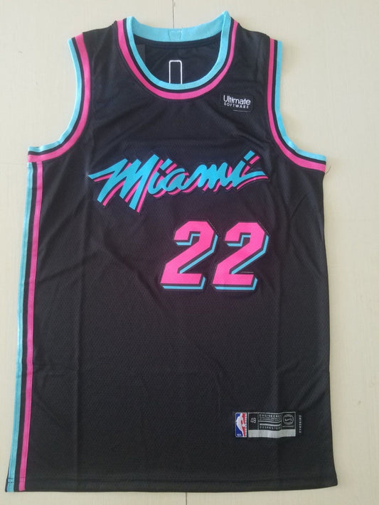 Miami Heat Jimmy Butler #22 NBA Swingman-Trikot für Herren in Schwarz