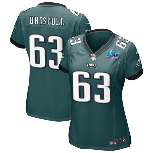 Jack Driscoll Philadelphia Eagles Nike Women's Super Bowl LVII Game Jersey - Midnight Green