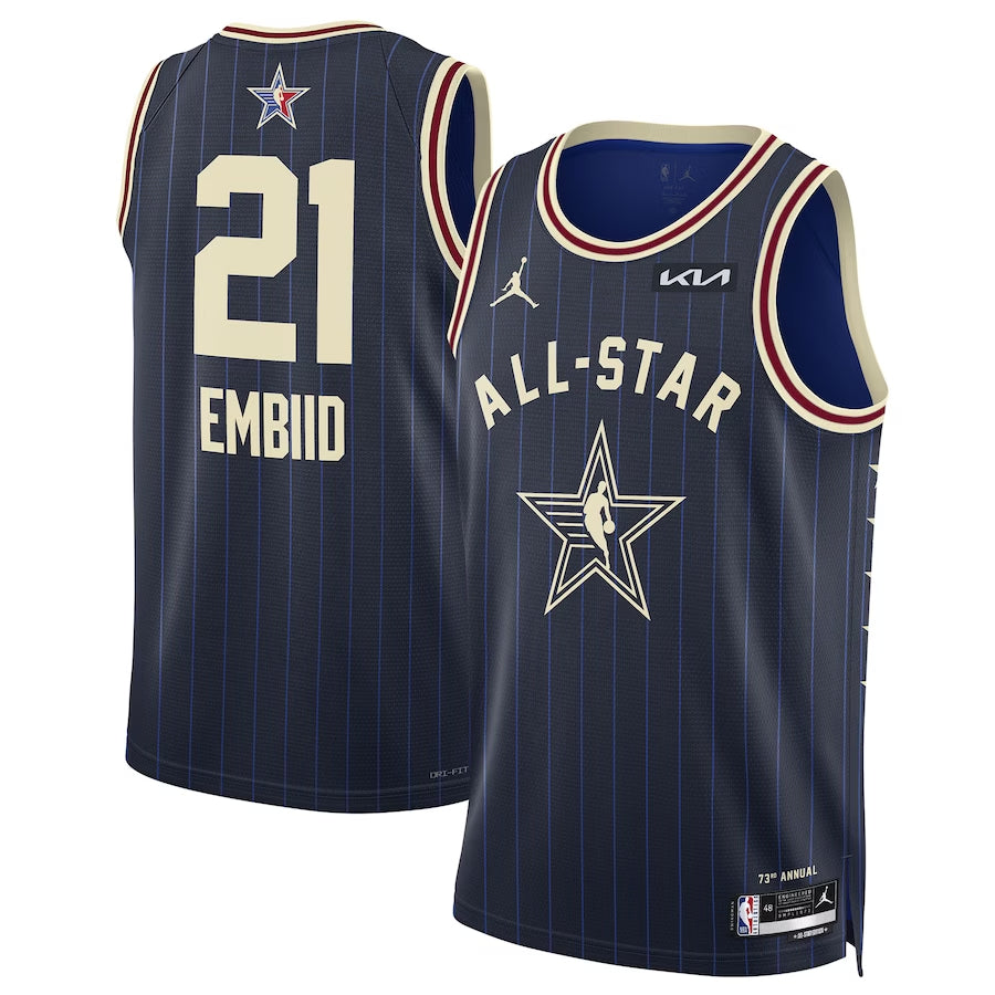 Unisex Joel Embiid Jordan Brand Navy 2024 NBA All-Star Game Swingman Jersey