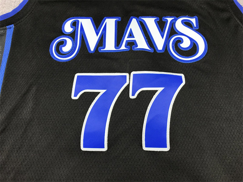 Men's Dallas Mavericks Luka Doncic #7 Black 2023/24 Swingman Jersey - City Edition