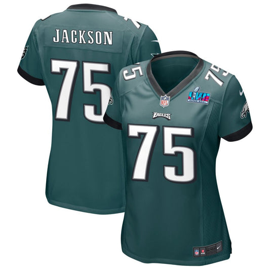 Tarron Jackson Philadelphia Eagles Nike Super Bowl LVII Spieltrikot für Damen – Mitternachtsgrün