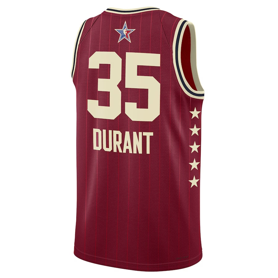 Unisex Kevin Durant Jordan Brand Crimson 2024 NBA All-Star Game Swingman Trikot