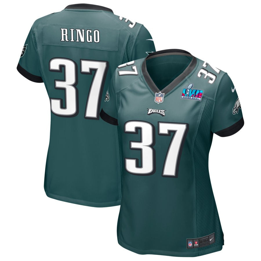 Kelee Ringo Philadelphia Eagles Nike Women's Super Bowl LVII Game Jersey - Midnight Green