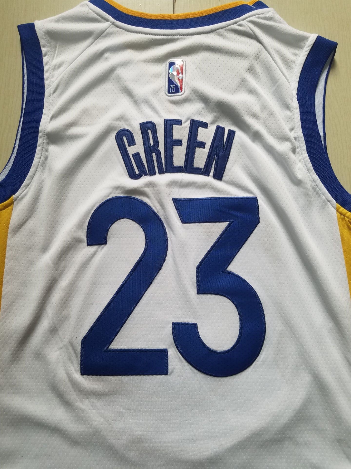 Herren-Klassiker-Spielertrikot der Golden State Warriors Draymond Green #23 in Weiß