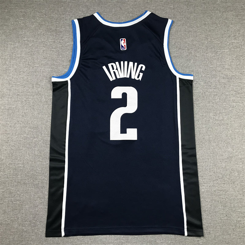 Men's Dallas Mavericks Kyrie Irving #2 Navy 2022/23 Statement Edition Swingman Jersey