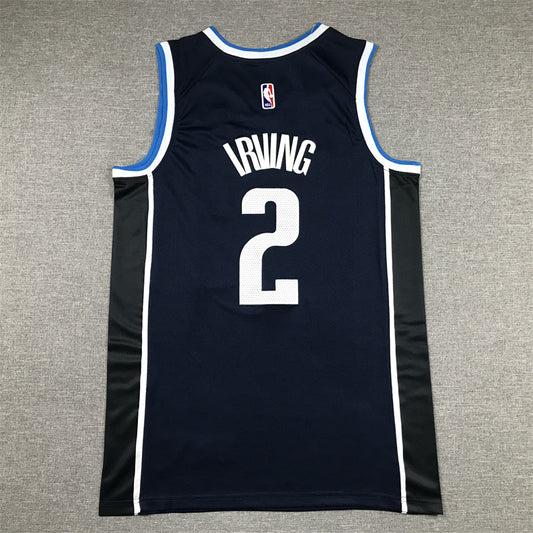 Dallas Mavericks Kyrie Irving #2 Navy 2022/23 Statement Edition Swingman-Trikot für Herren