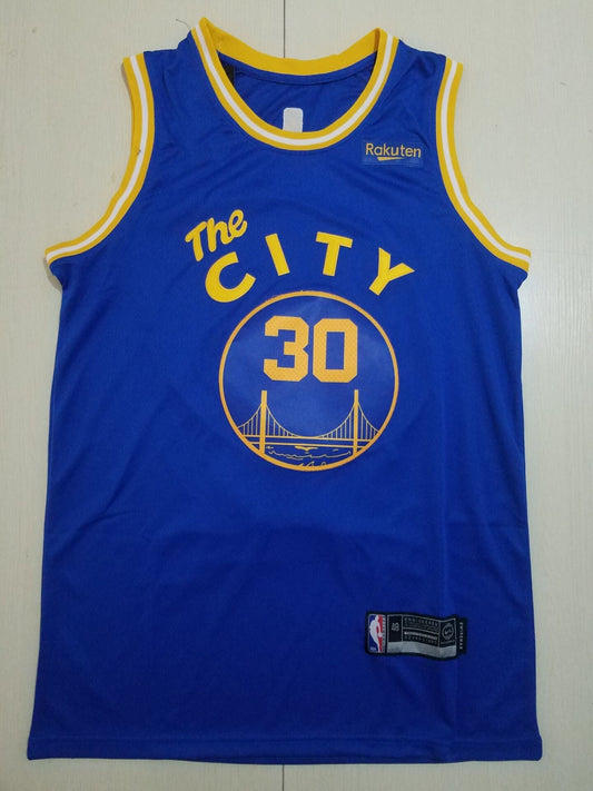 Men's Golden State Warriors Stephen Curry Blue 2020/21 Jersey - Classic Edition