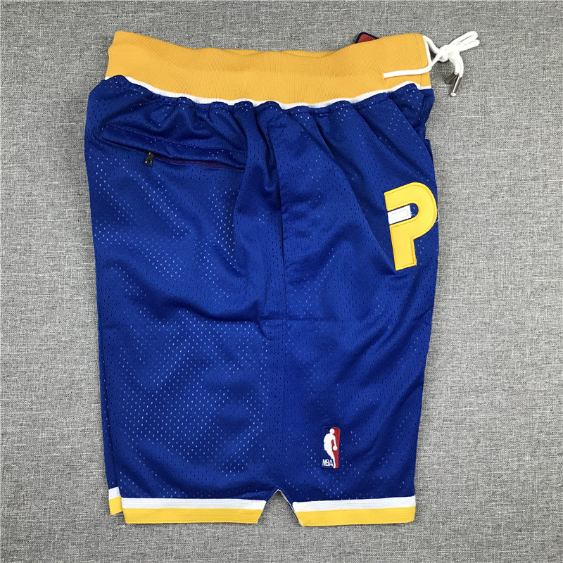 Men's Indiana Pacers Blue Basketball Shorts