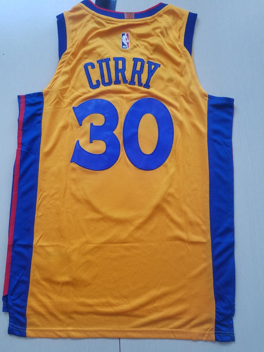 Stephen Curry Gelbes Replica-Trikot der Golden State Warriors für Herren – City Edition