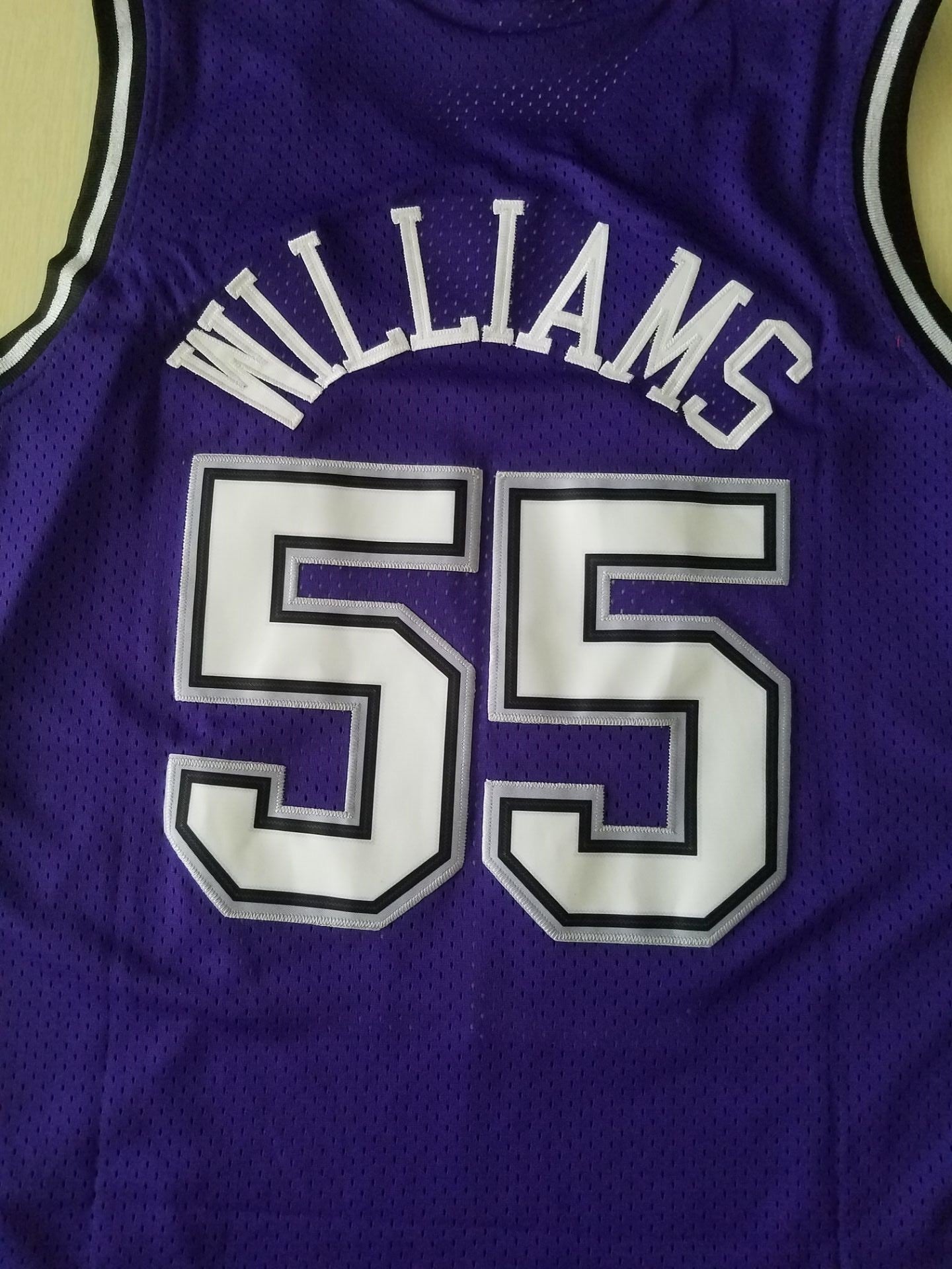 Men's Sacramento Kings Jason Williams Purple Hardwood Classics Swingman Jersey