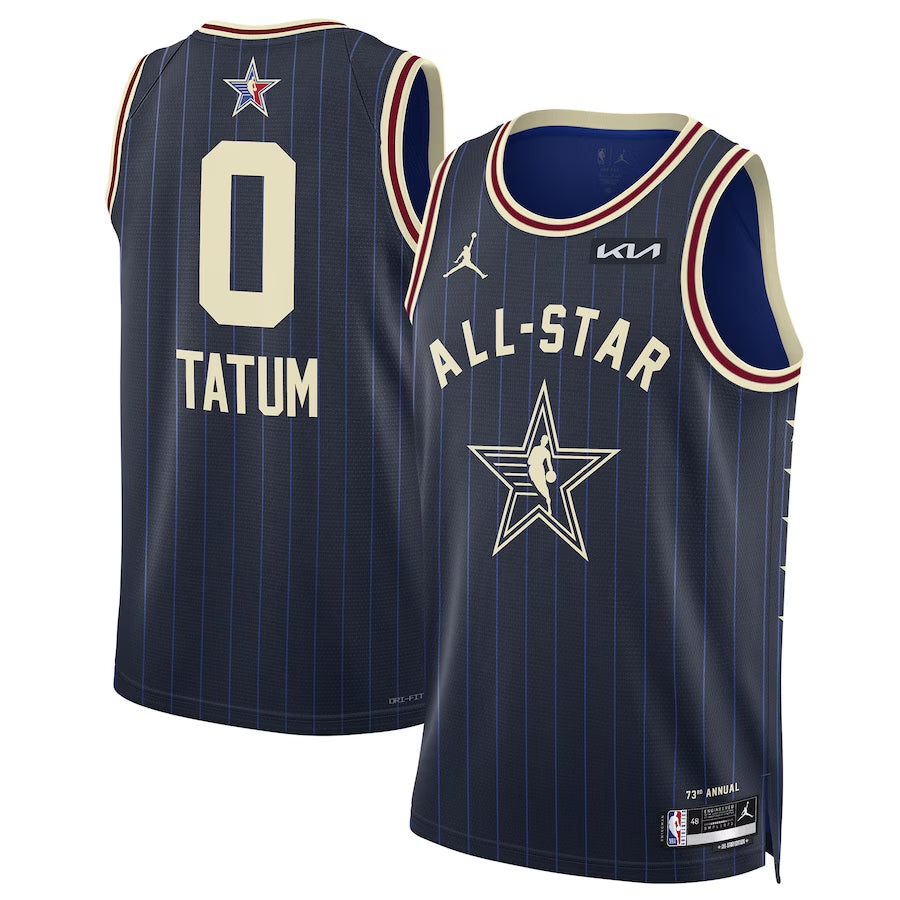 Unisex Jayson Tatum Jordan Brand Navy 2024 NBA All-Star Game Swingman Trikot