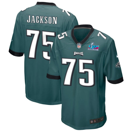 Tarron Jackson Philadelphia Eagles Nike Super Bowl LVII Game Jersey - Midnight Green