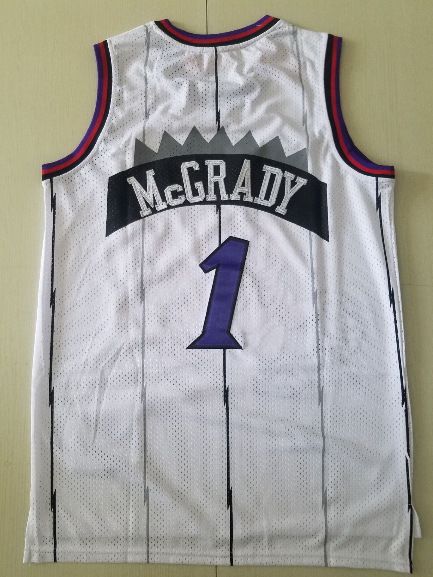 Men's Toronto Raptors Tracy McGrady 1998-99 White Hardwood Classics Swingman Jersey