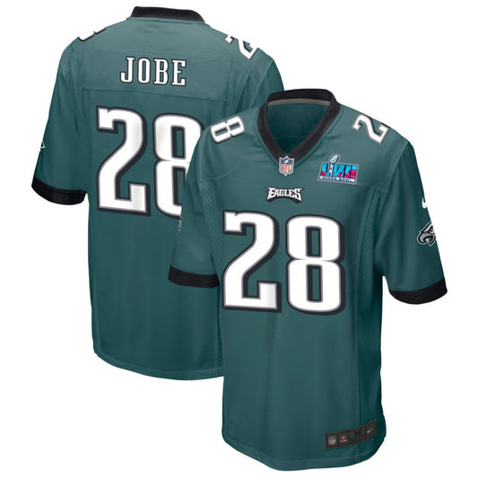 Josh Jobe Philadelphia Eagles Nike Super Bowl LVII Game Jersey - Midnight Green