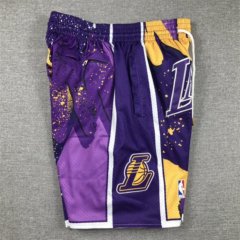 Men's Los Angeles Lakers Purple Swingman Pocket Shorts