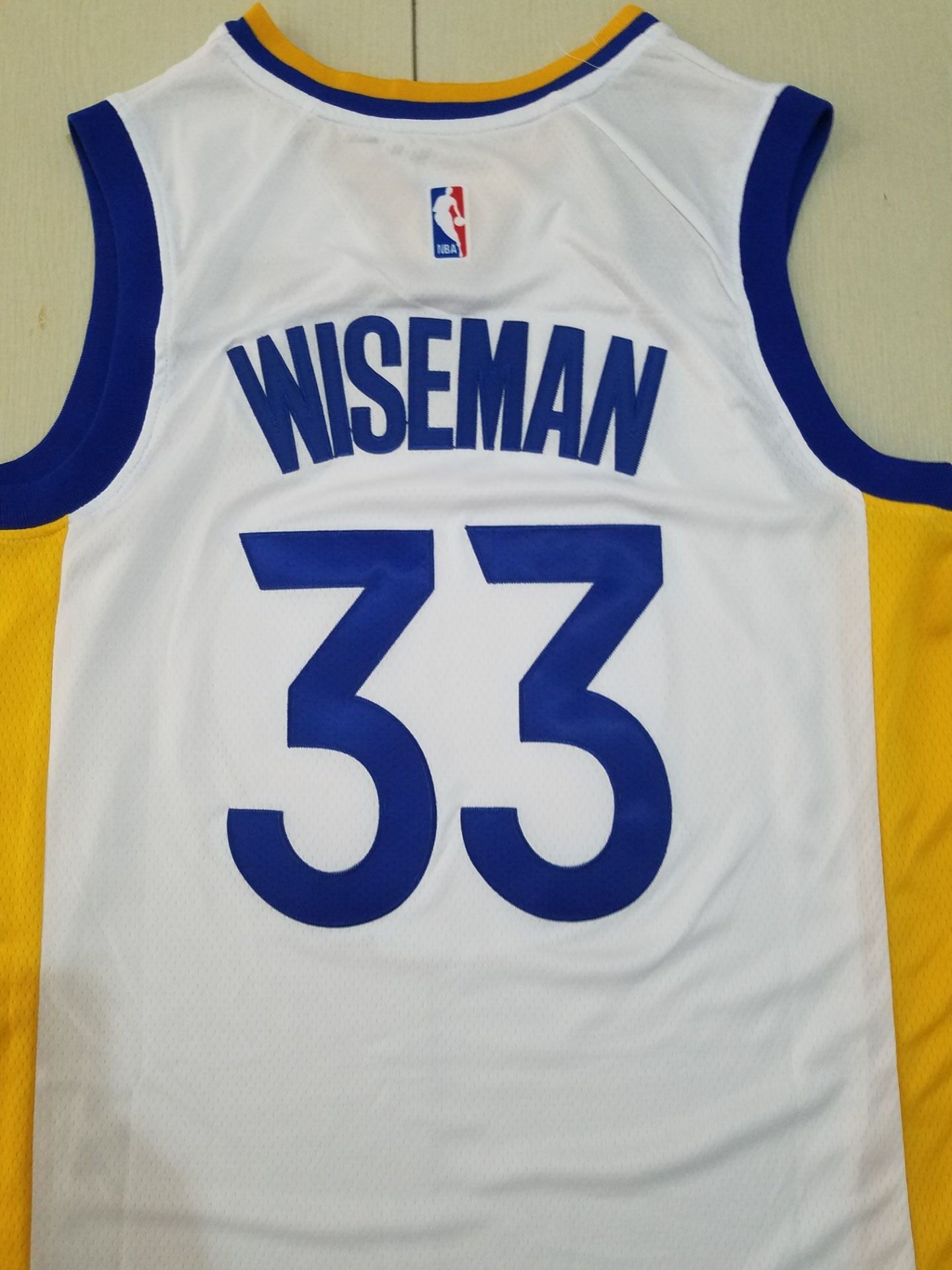 Men's Golden State Warriors James Wiseman White Fast Break Replica Player Jersey