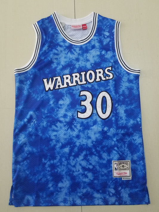 Stephen Curry Mitchell &amp; Ness Swingman-Trikot der Golden State Warriors für Herren in Blau