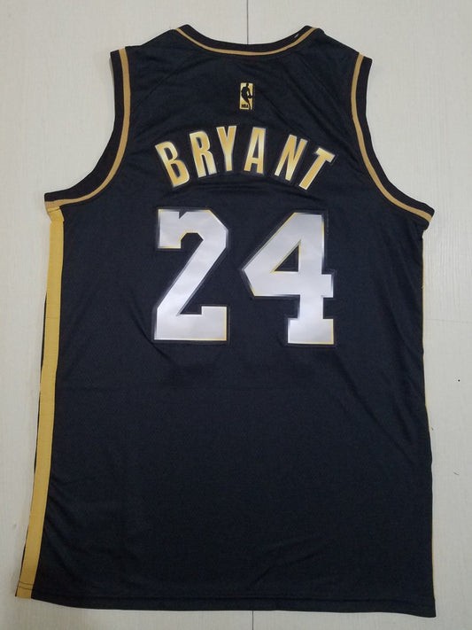 Los Angeles Lakers Kobe Bryant #24 schwarzes NBA-Spielertrikot für Herren