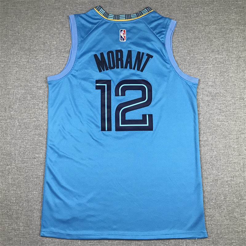 Men's Memphis Grizzlies Ja Morant #12 Blue Swingman Team Jersey