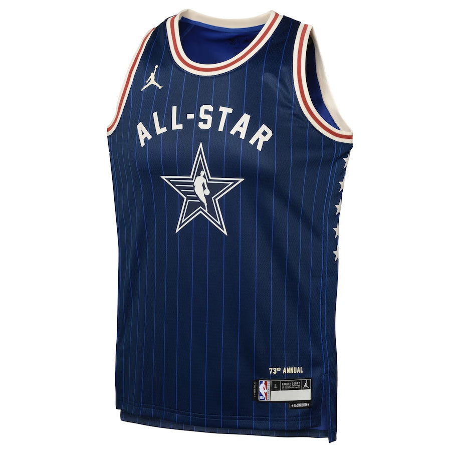 Youth Joel Embiid Jordan Brand Navy 2024 NBA All-Star Game Swingman Jersey