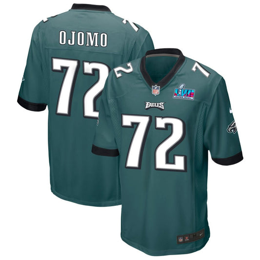 Moro Ojomo Philadelphia Eagles Nike Super Bowl LVII Game Jersey - Midnight Green