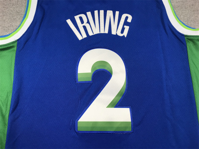 Herren Dallas Mavericks Kyrie Irving #2 Blaues 2022/23 Swingman-Trikot – City Edition