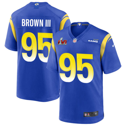 Bobby Brown III Los Angeles Rams Nike Super Bowl LVI Game Jersey - Royal