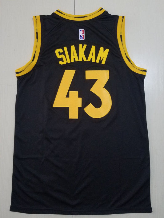 Men's Toronto Raptors Pascal Siakam Black 2020/21 Fast Break Player Jersey