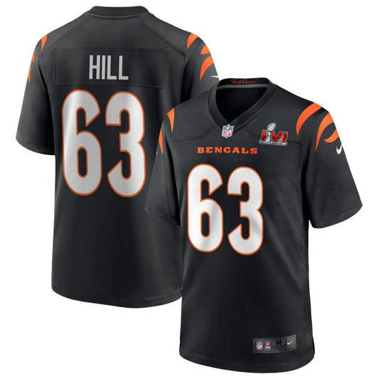 Trey Hill Cincinnati Bengals Nike Super Bowl LVI Spieltrikot – Schwarz