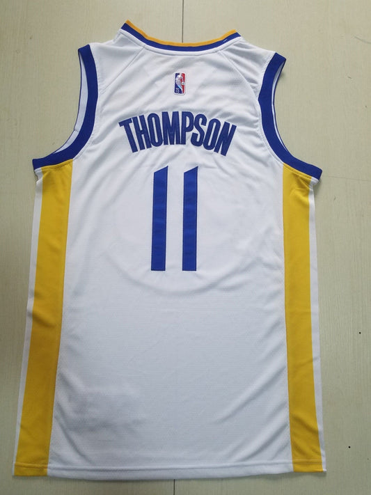 Weißes Spielertrikot der Golden State Warriors Klay Thompson #11 für Herren