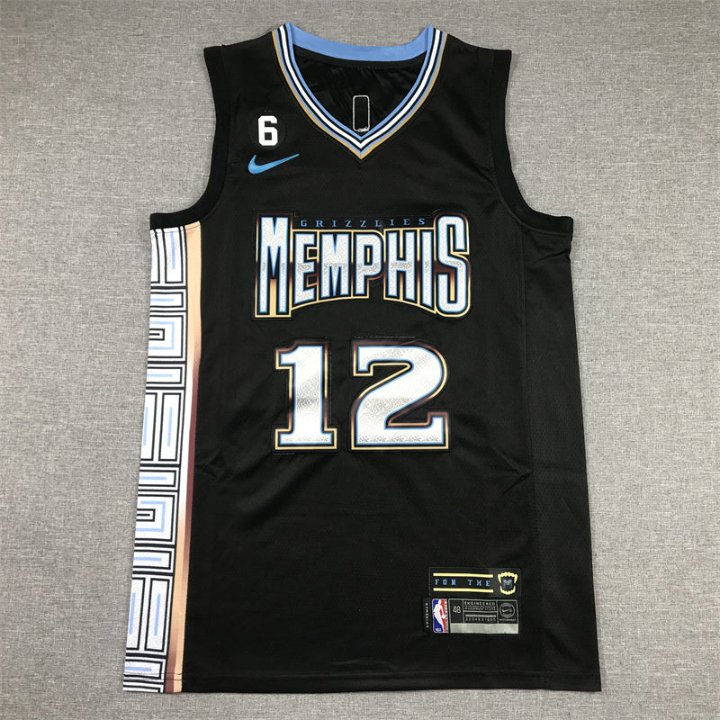 Men's Memphis Grizzlies Ja Morant #12 Black 2022/23 Swingman Jersey - City Edition