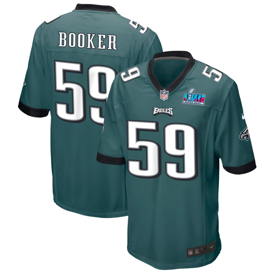 Thomas Booker Philadelphia Eagles Nike Super Bowl LVII Spieltrikot – Mitternachtsgrün