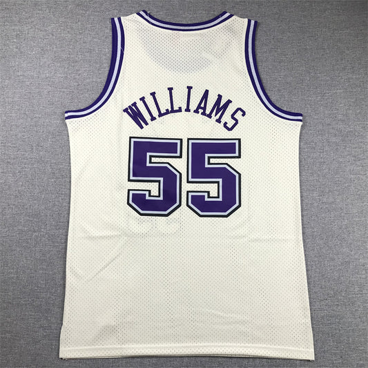 Men's Sacramento Kings Jason Williams #55 Cream Hardwood Classics Swingman Jersey