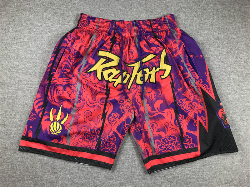 Men's Toronto Raptors Fuchsia Year of the Tiger Edition Pocket Shorts