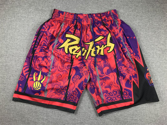 Herren-Taschenshorts der Toronto Raptors Fuchsia Year of the Tiger Edition