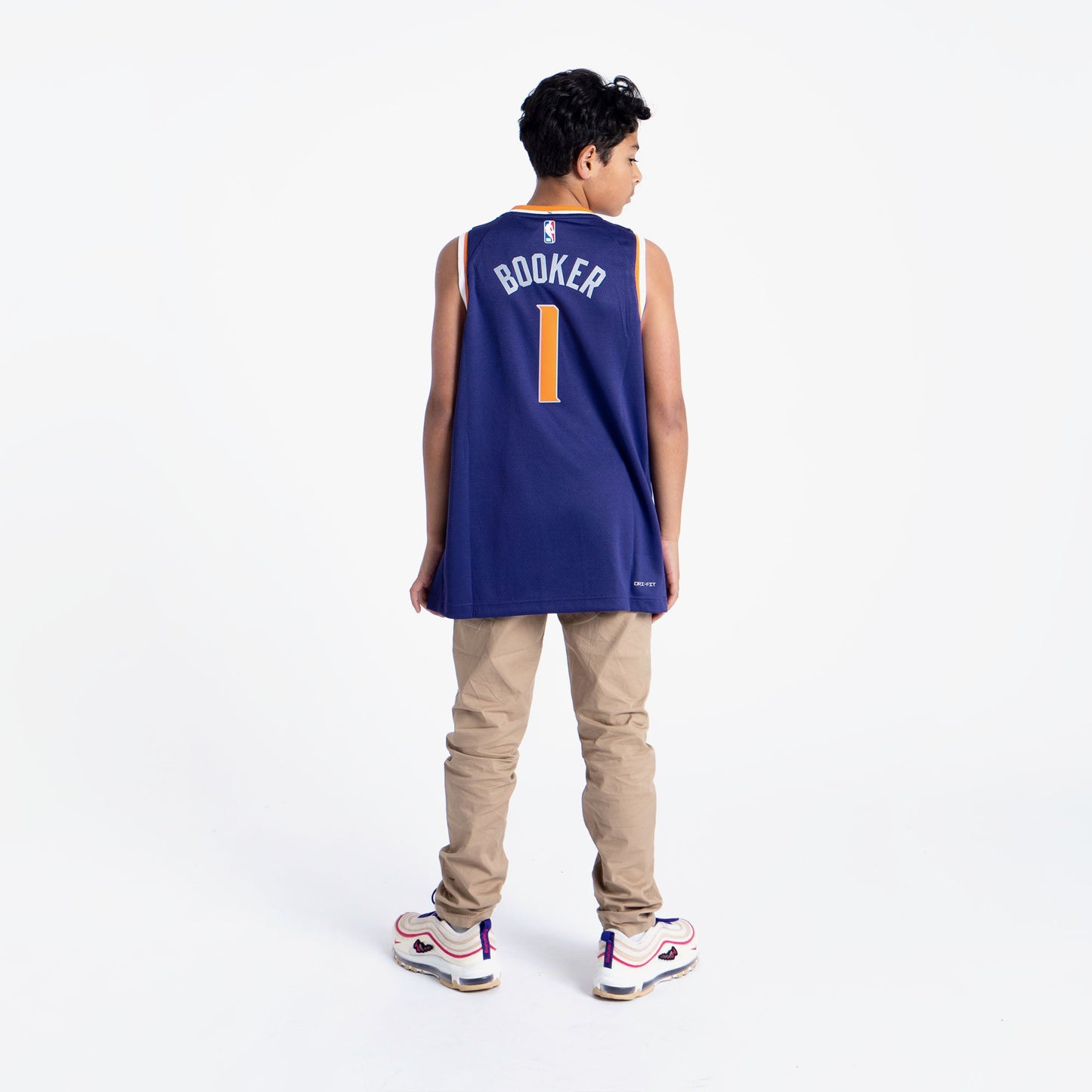 Devin Booker Phoenix Suns 2023 Icon Edition Youth NBA Swingman Jersey