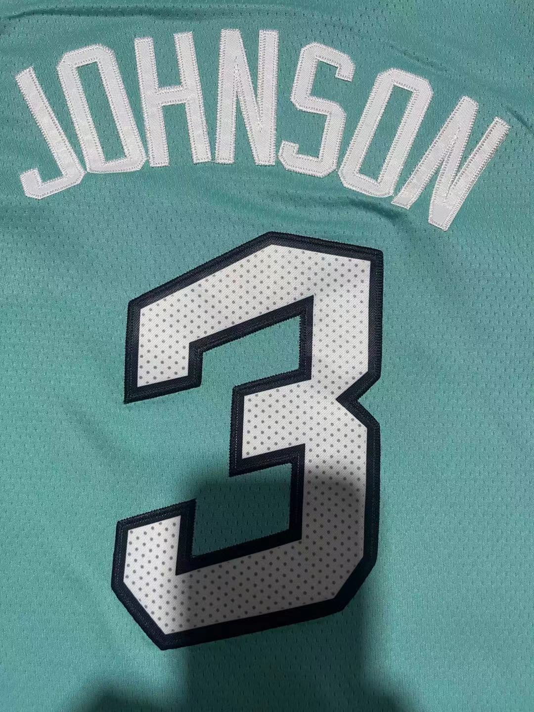 Men's San Antonio Spurs Keldon Johnson #3 Green 2022/23 Swingman Jersey