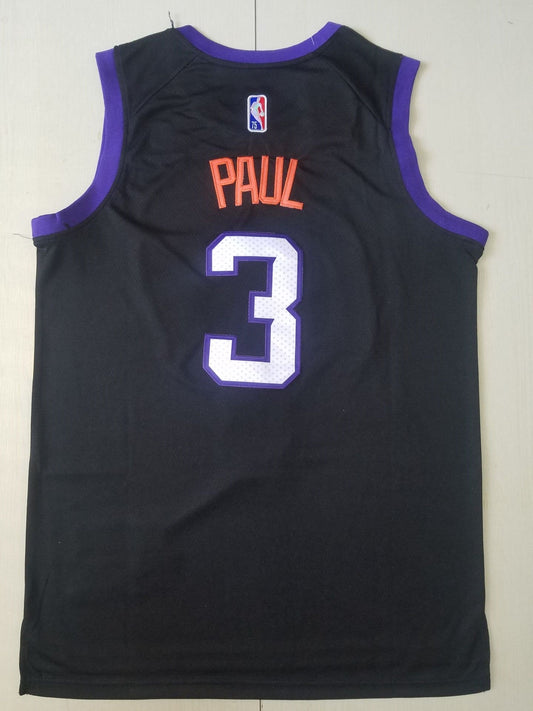 Men's Phoenix Suns Chris Paul #3 Black 2020/21 Swingman Jersey