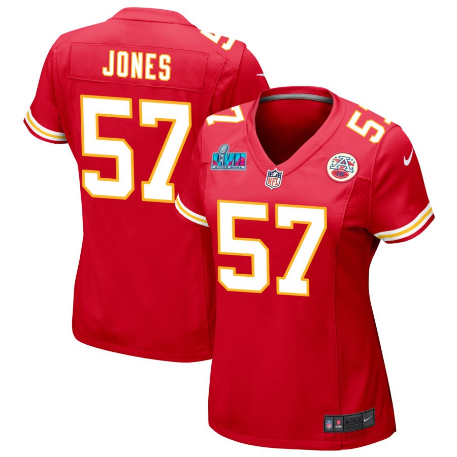 Truman Jones Kansas City Chiefs Nike Super Bowl LVII Spieltrikot für Damen – Rot