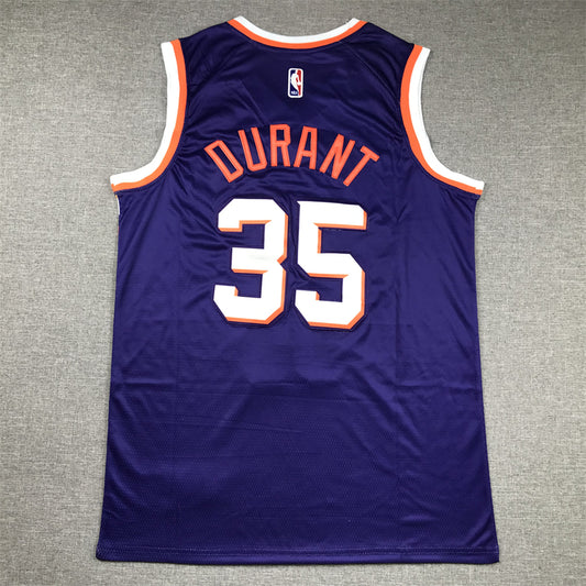 Herren Phoenix Suns Kevin Durant #35 Lila 2023/24 Fast Break Replica-Trikot – Icon Edition